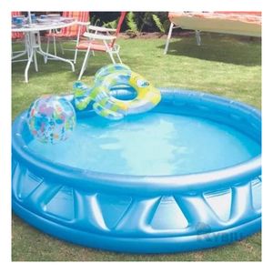 Piscina Borde Inflable en Tono Celeste Y+Papel de Regalo