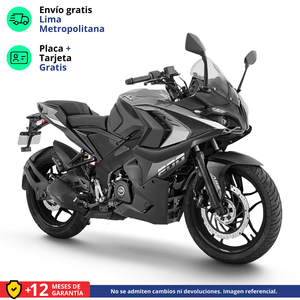 Moto Bajaj Pulsar RS 200  Negro/Gris