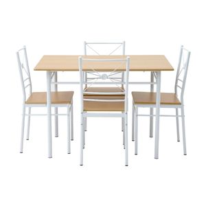 Juego de comedor Rio Beige con 4 sillas