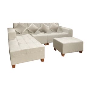 Sofa Seccional Colonia 4 cuerpos + Puff Movenda