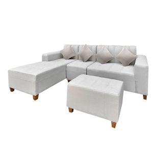 Sofa Seccional Essen 4 cuerpos + Puff Movenda