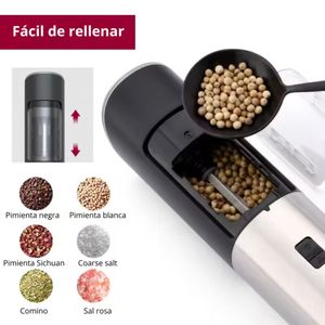 Molinillo Eléctrico de Sal y Pimienta