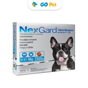 Antipulgas Nexgard 28.3 mg Perros de 4.1 Kg a 10 Kg x 3 Und
