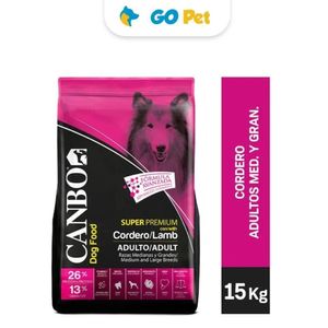 Alimento para Perros Canbo Cordero Adulto Razas Medianas y Grandes 15 Kg