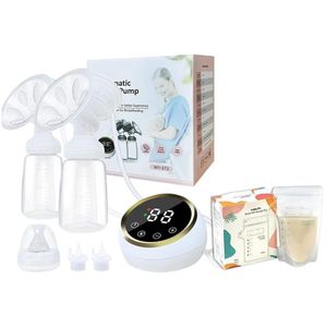 Pack Extractor De Leche Eléctrico Doble + Bolsas De Almacenamiento