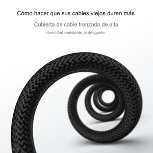 Cable Tipo C a Tipo C, Magnético, Baseus, 100W, 1M, negro
