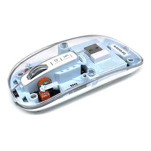Mouse inalámbrico Teraware TERAMOUSEBLUE bluetooth, 1600 dpi, 4 botones, recargable, azul