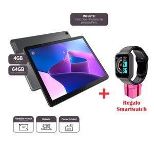 Tablet Lenovo TAB M10 (3er Gen) de 10.1" 64GB + 4GB 4G LTE Grey