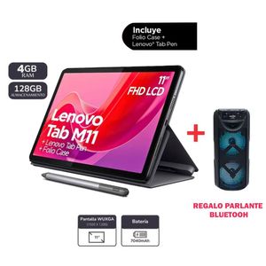 Tablet Lenovo TAB M11 de 11" 128GB + 4GB Wifi Grey