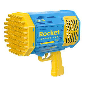 Pistola de Burbujas Bazooka de 69 agujeros Azul + Amarillo