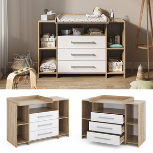 Comoda Cambiador Bebe Ryder Bicolor DIBA Muebles