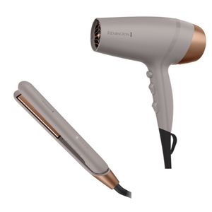 Combo Alisadora Remington Colágeno Biotin S31A Y Secadora Biotin D26A