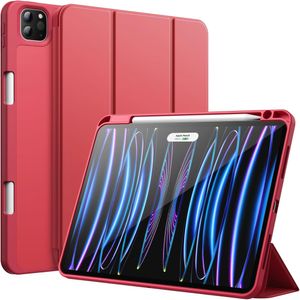 Funda Smart Cover con Porta Lapiz para IPAD PRO 11" 2024 ROJO
