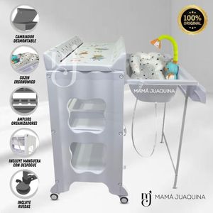 Bañera Cambiador Mamá Juaquina Bamori Edición Limitada Blanco
