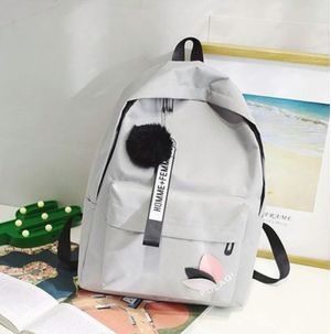 Mochila de lona Multiuso Basic Plateado