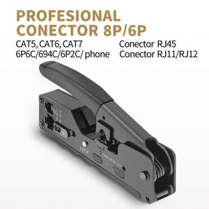 Crimpeadora Crimpeador Crimping Metal Pass Through RJ12 RJ45 CAT5 CAT5E CAT6 CAT7