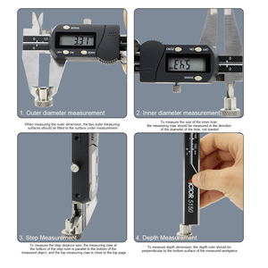 Vernier Pie Rey Calibrador Profesional con IP54 - VICTOR 5150