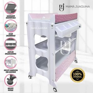Bañera Cambiador Mamá Juaquina Cheikhouna Edición Limitada Rosa