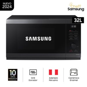 Microondas Cheff Samsung con Grill Dorador 32L MG32DG4524AGPE