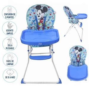 Silla de Comer Disney Baby Mickey con Posapies Plegable