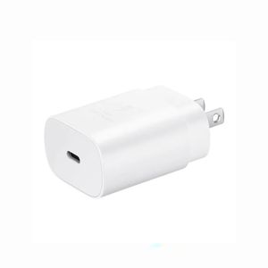 Cargador Samsung 25W Adaptador para Galaxy S20Fe, S21Fe, S23Fe, S24Fe - Blanco