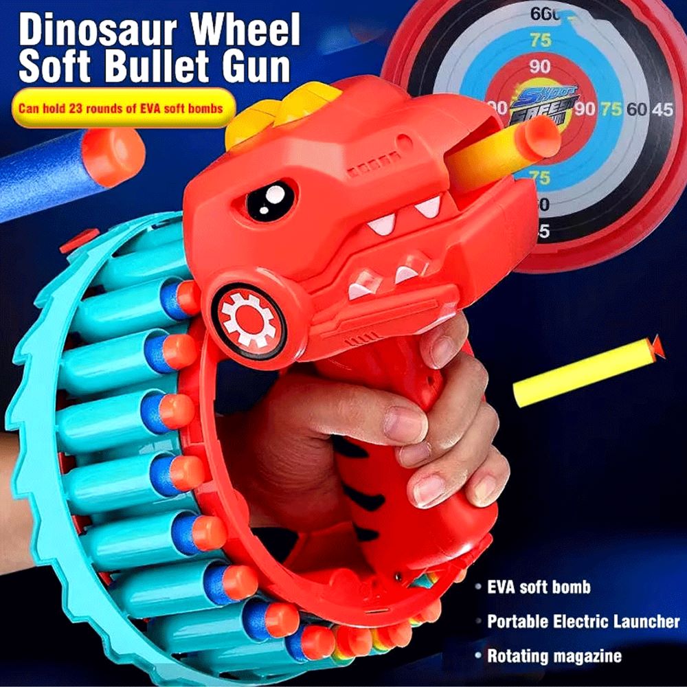 VTOSEN Juguete de juegos de disparos en oviiento para niños de 5 6 7