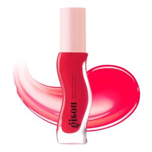 Honey Infused Hydrating Lip Oil - Strawberry Sorbet - Sheer Pinky Red