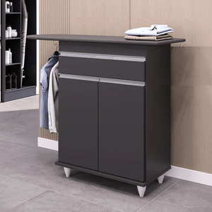 Planchador Armado Satoshi Color Negro Muebles Bonno