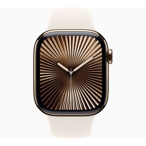 Apple Watch Series 10 Titanium (GPS + Celular) 42 mm SM - Oro Sport Band Star Light