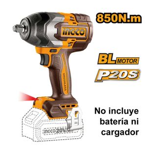 Llave De Impacto Brushless Ingco 20V 850NM CIWLI20851