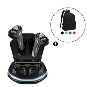 Audifono Bluetooth Lenovo GM2 Pro Negro Gaming  Mas Mochila Basic de Regalo