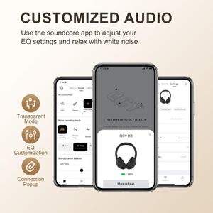 Auriculares Bluetooth QCY H3 ANC Negro con cancelacion de ruido
