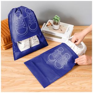 Pack X10 Bolsa Organizador Protector de Zapatos para Viaje Azul BZ3