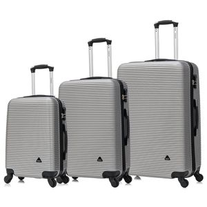 Maletas de Viaje Set de 3 Dukap Royal Plata - RYJP