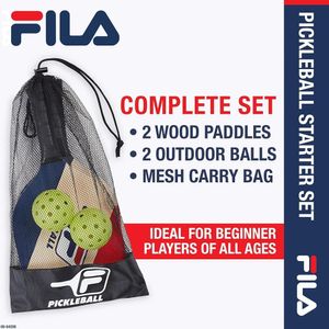 FILA: Juego palas pickleball, incluye pelotas y bolsa.