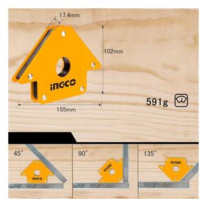 Set 7 Escuadras Magnéticas para Soldar Ingco AMWH7002
