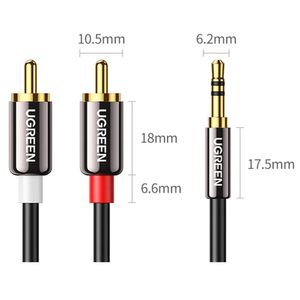 Cable de Audio 3.5mm a RCA 5m UGREEN Adaptador AV116 - 10591