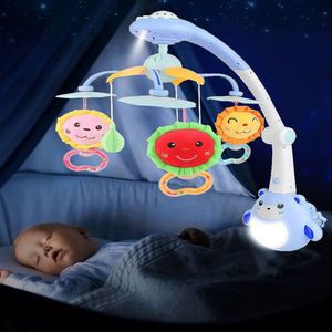 Móvil Para Cuna con Proyector Luces y Control Azul