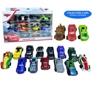 Set de Colección Coches A Fricción Pixar Cars 16 Pcs