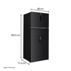 Refrigeradora de 525 Lts con Dispensador de Agua Indurama RI-578DN Negro