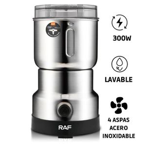 Molinillo Eléctrico Acero Inoxidable Para Café y Especias 4 Aspas 300W
