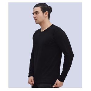 Polo Básico Manga Larga Negro para Hombre Talla L