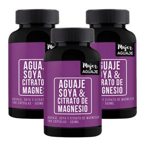 Aguaje, Soya & Magnesio Mujer Aguaje 100 Cápsulas Pack x 3
