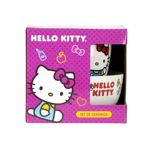 Vajilla infantil Ceramica 2Pz Hello Kitty Scool 704061