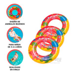 Flotador Comoda para Playas Rojo mod.36113 Y+Papel de Regalo