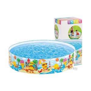 Piscina Borde Inflable en Tono Multicolor Y+Papel de Regalo