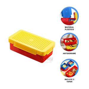 Envase Resistente de Lego Multicolor Y+Envoltorio de Regalo
