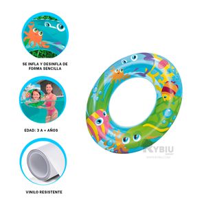 Flotador Util de Playas Celeste mod.36013 Y+Papel de Regalo