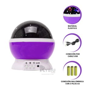 Proyector Moderno de Galaxia para Niños Color Morado