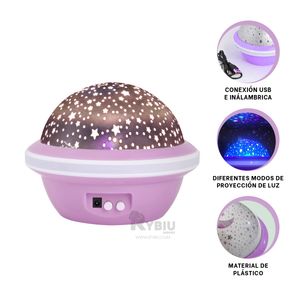 Proyector Util y Divertido Tono Lila Y+Papel de Regalo